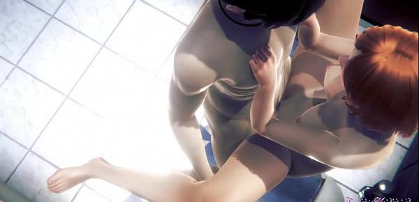  Jujutsu Kaisen Hentai - Nobara Kugisaki Hard Sex in a Japanese toilet, Fucked with creampie in her pussy - Japanese manga anime porn